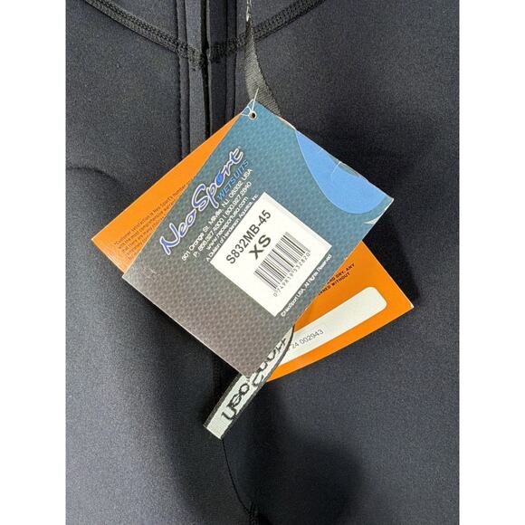 NWT NeoSport Men's 5mm Full Wetsuit Premium Neoprene Black/Blue S832mb-45 - Picture 3 of 4